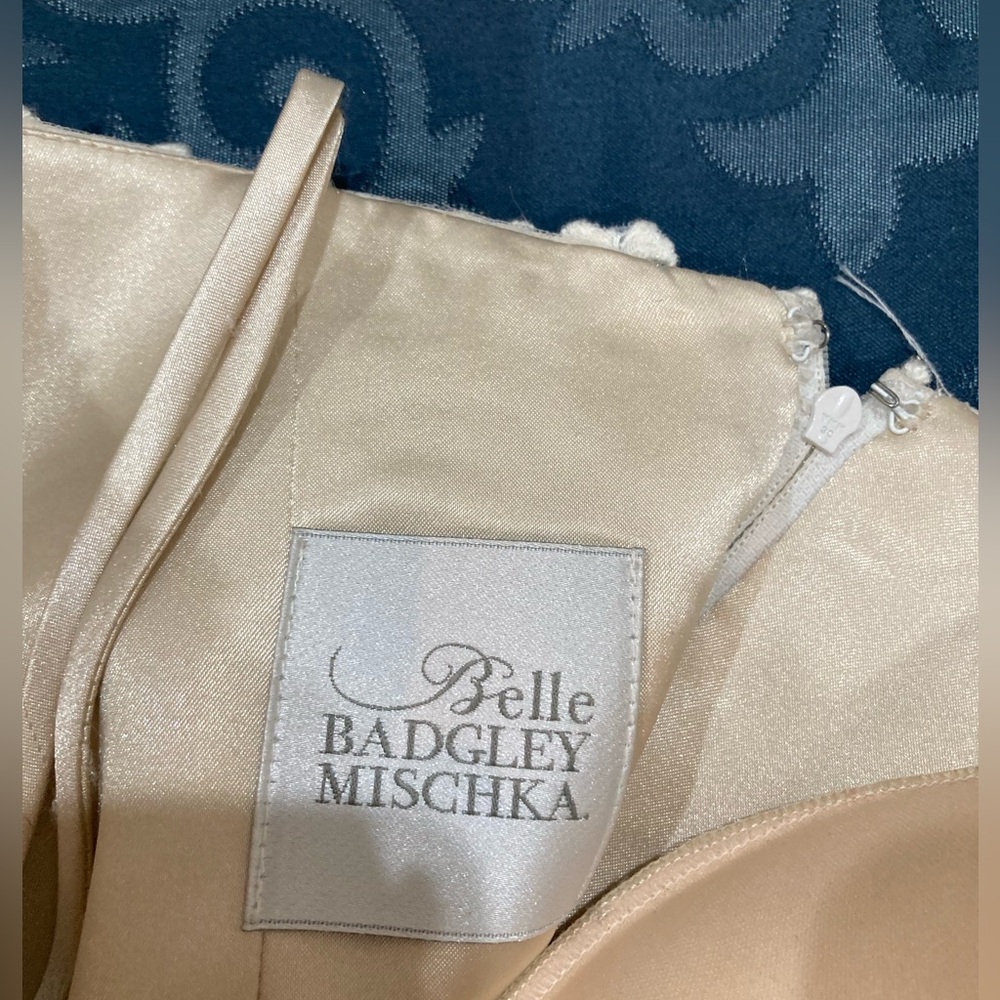 Badgley Mischka Ivory corset size 4 - Picture 5 of 7